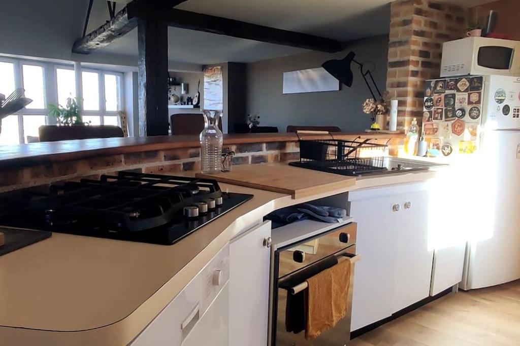 Duplex Atypique Dans La Cite Medievale ล็อง ภายนอก รูปภาพ